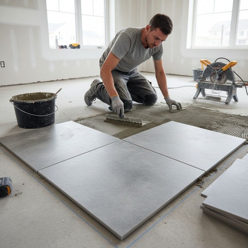 Mosaic Tile Floor Installation in Longmont, CO