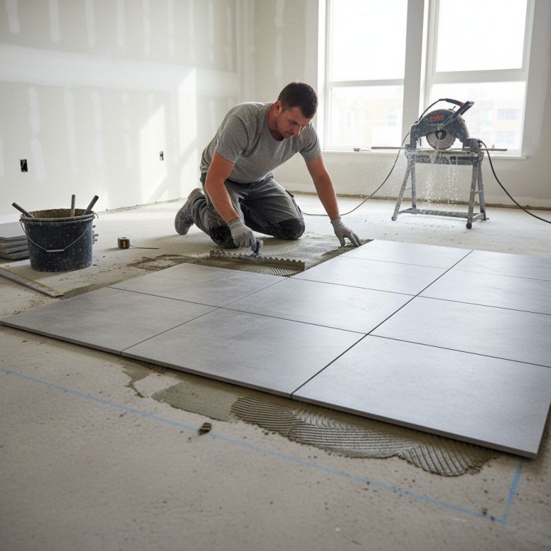 Slate Tile Floor Installation in Loudoun County, VA
